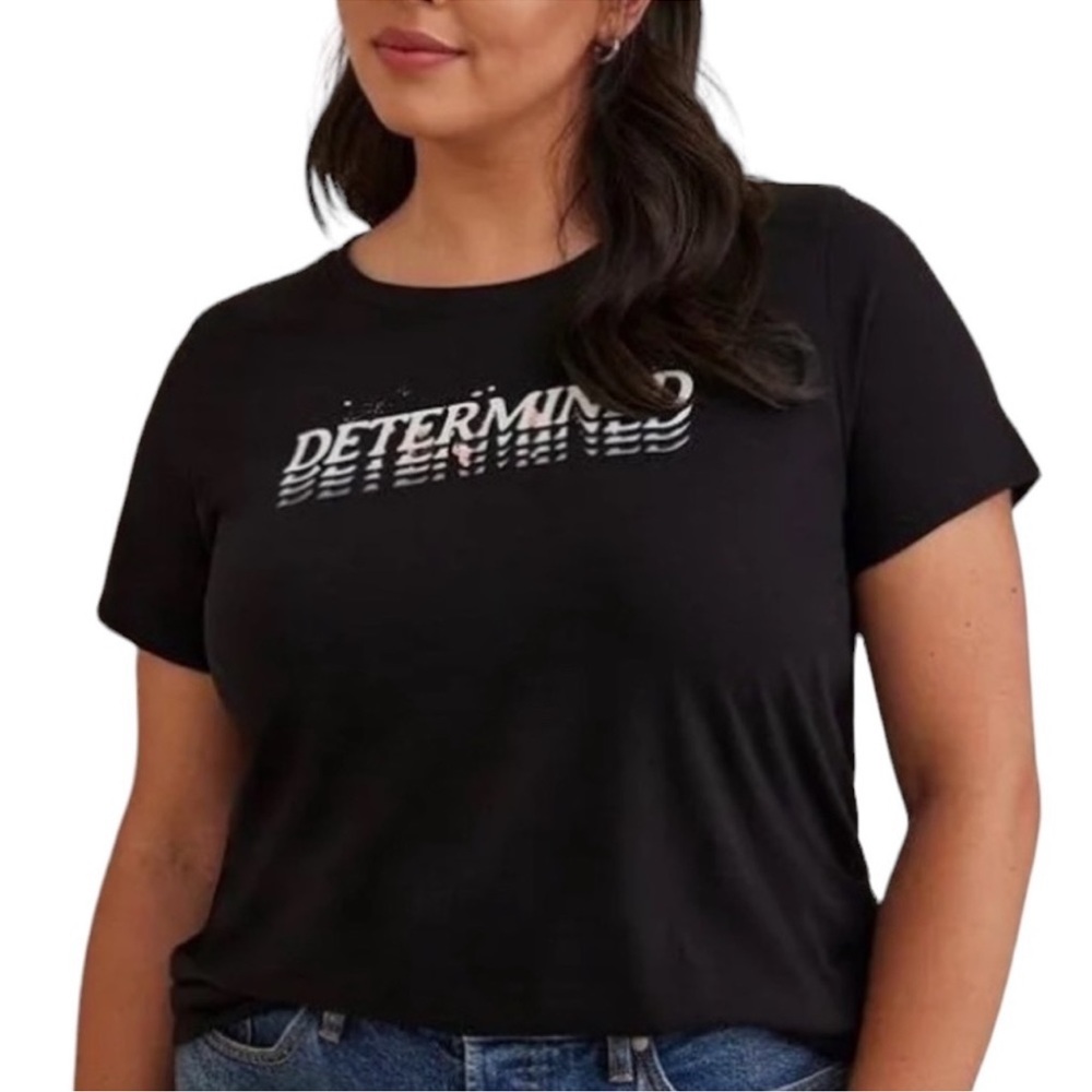 Torrid Everyday Signature Classic Fit Crewneck Tee - Determined, SZ 2X, NWT!